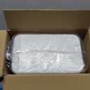 Cesun Bathroom Trash Can with Lid, 2.6 Gallon Small Bathroom Garbage Can Soft Close, Stainless Steel Waste Basket with Step Pedal for Bedroom, Laundry Room, Living Room, Home Office, Toilet, RV, White