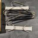 Space Saving Pants Hangers with Metal Clips, 2 Pack, Multi-Layer Closet Organizer for Trousers and Scarves