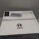 19" Farmhouse Flush Mount Caged Ceiling Fans with Lights, 6 Speeds, Rustic Low Profile Ceiling Fan with Light and Remote, Small Bladeless Ceiling Fans with Lights for Kitchen, Bedroom - ETL (Gold)