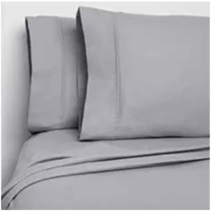 Member's Mark 100% Cotton Flannel Sheet Set Queen Dark Gray Design (48"x96")