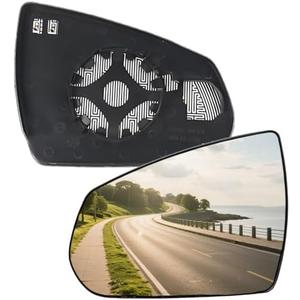 Driver Side Mirror Replacement Glass for Cadillac SRX 2010-2016,Automotive Exterior Heated Left Side View Mirror Glass for 2010 2011 2012 2013 2014 2015 2016 Cadillac SRX(SKOUIO 01-S)