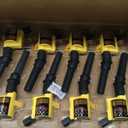 High Performance Ignition Coil 8 Pack -Upgrade 15% More Energy For Ford F-150 F-250 F-350 4.6L 5.4L V8 CROWN VICTORIA EXPEDITION MUSTANG LINCOLN MERCURY Compatible & DG508 DG457 DG472 DG491 (YELLOW)