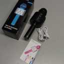 KIDWILL Wireless Bluetooth Karaoke Microphone for Kids and Adults, 5-in-1 Portable Handheld Karaoke Mic Speaker Player Recorder with Adjustable Remix FM Radio for Girls Boys Teens Adults