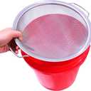 Fine Mesh Paint Strainer 60 Mesh Stainless Steel Paint Filter Emulsion Honey Funnel Filter Cover Fits 5 Gallon Paint Bucket Filter Tool Insert Strains