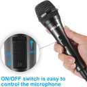 Dynamic Karaoke Microphone for Singing, Vocal Wired Microphone for Karaoke, Handheld Mic with 10 Ft Cable, Mics for Speaker with ON/Off Switch