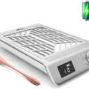 Professional Nail Dust Collector, 48W Rechargeable Nail Vacuum Dust Collector with Filter, Quiet Nail Dust Suction Machine Nail Tech Supplies for Manicure Pedicure Acrylic Nail Polishing