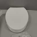 KOHLER 25875-0 Hyten 3" Height, Elevated Soft Close Elongated Toilet Seat, Contoured Seat with Grip-Tight Bumpers, Quick-Attach Hardware, No Slam Toilet Seat, White