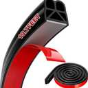 Car Door Seal Strip 19.7FT, Universal Self Adhesive Car Door Seal, Thickened Double Layer Rubber Automotive Weather Stripping, for Cars, Truck, Rv, Pickup, SUV