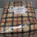 Bare Home Flannel Sheet Set Prints, 100% Cotton, Velvety Soft Heavyweight - Double Brushed Flannel for Extra Softness & Comfort - Deep Pocket - Bed Sheets (Split King, Red Lodge Plaid)