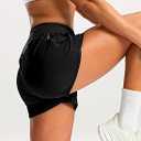 Soothfeel Women's Athletic Running Shorts with Pockets Quick Dry High Waisted Workout Active Gym Shorts for Women, Size S