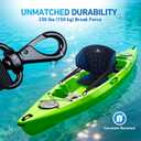 Upgraded Kayak Seat with Back Support & Enhanced Side Support, Universal Folding Paddle Board Seat for Inflatable Kayak, Canoe, SUP, Fishing Boat