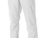 Alleson Athletic Boys Elastic Bottom Baseball Pants  Classic Fit, Durable Fabric, and Secure Waistband (White, XS)