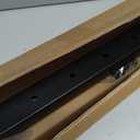 Level Drilled Cable Railing Post 36" (35"X2"x2"), Flat Bracket Stainless Steel Deck Railing Post, Black Level Holes Railing Post for Horizontal Cable Systems, Surface Mount Metal Post for Deck (1P)