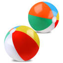 2 Pack Beach Balls, 19 Inch Beach Balls for Kids, Rainbow Color Pool Toys Pool Balls for Swimming Pool, Beach Toys Inflatable Ball for Summer Parties and Water Games