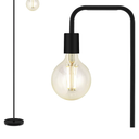BoostArea Floor Lamp, Industrial Floor Lamp, 63 Inch Standing Lamp, E26 Socket, On/Off Footswitch, Whole Metal, ETL Listed, Modern Small Lamp for Bedroom, Living Room, Minimalist, Vintage, Mid Century