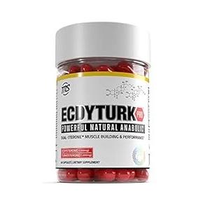 Ecdyturk Pro - Ecdysterone + Turkesterone - 2000mg - The First Powerful Natural Anabolic Dual-Sterone - Muscle Building Formula for Hormonal Support - 30-Day Supply by Man Sports