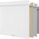 NUTRO CHILL Blackout Window Blinds Cordless, Spring System Window Shades with UV Protection Thermal Insulated Linen Fabric, Roller Blinds for Home Office(44''x72'', White)