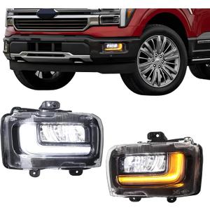 LED Fog Light with DRL for Ford F-150 2024-2025 Left Driver Side
Plug & Play for Lariat / King Ranch / Platinum, Adapter Required for XLT / STX / Tremor, Replace #RL3Z15201A, OEM-Style