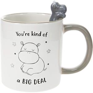 You're Kind Of A Big Deal - Hippo Gray 17oz Dolomite Coffee Cup Mug