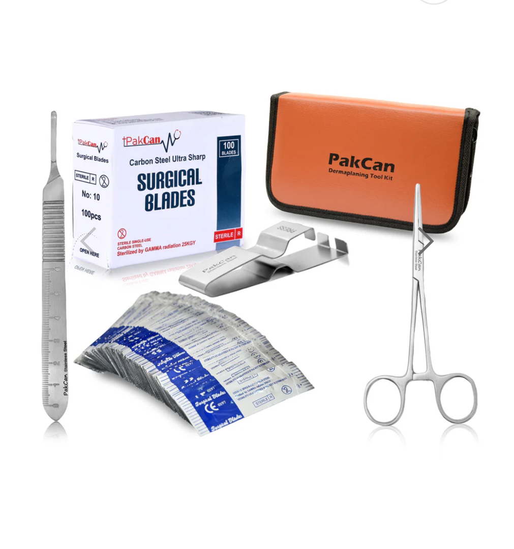 5-Piece Dermaplaning Kit with #3 Handle and Accessories