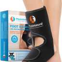 PhysioNatural Foot & Ankle Ice Wrap with 2 Cold Gel Packs  Great for Sprained Ankle, Achilles Tendon Injuries, Plantar Fasciitis, Bursitis & Sore Feet  Cold Therapy Pain Relief (XS-XL)