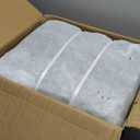 Hobestluk Big Bean Bag Lounger Chairs Large Beanbag Chair for Adults Bean Bag Sofa with Memory Foam Filled for Living Room, Bedroom or Balcony (Stripe Grey)