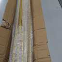 Glossy Gold Wrought Iron Stair Plain Balusters for Interior, 1/2" X 44" Square Metal Spindles for Stairs, Upgrade and Decorate Stairs (10)