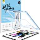 Paperfeel Glass Screen Protector Compatible with iPad Pro 12.9 6th / 5th / 4th / 3rd Generation (2022/2021 / 2020/2018), Auto-Alignment Tool, Tempered Glass, EZ Kit
