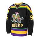 Charlie Conway 96 Mighty Ducks Jersey Stitched Movie Hockey Jersey for Men Green S-3XL(99 Black,Medium)