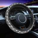 Funny Dog Paw Steering Wheel Cover, Cute Anti-Slip Breathable Car Accessories Interior Elastic Steering Wheel Cover for Men Women Gifts Fit Auto, SUV Vans Truck Universal 14.5-15 Inch
