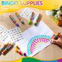 Crtiin 80 Pack Dot Markers 40 Assorted Colors Daubers 0.4 oz Dot Marker Art Bulk Bingo Game Supplies for Toddlers Kids Preschool Adults Classroom DIY Painting Coloring Drawing Craft Gift (Rainbow)