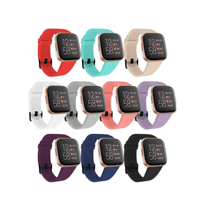Fitbit Versa lite Bands, 8PCS Soft Silicone Watch Band Replacement for Fitbit Versa/Fitbit Versa SE/Fitbit Versa 2 Bands for Women Men