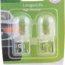 Philips 7440LLB2 7440 LongerLife Miniature Bulb, 2 Pack And Hardware Essentials 851482 Hook and Eye Latch Zinc 2-1/2" -1 Pack