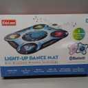 Kidzlane Light Up DJ Dance Mat for Kids - Bluetooth & AUX Compatible - 3 Fun Arcade Games with 5 Difficulty Levels - Detachable Discoball & Fairytail - Adjustable Volume - Ages 6+