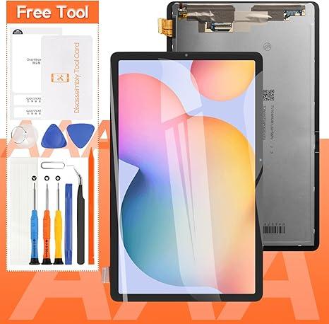 Screen Replacement For Samsung Galaxy Tab S6 Lite P610 P610N P615 LCD Display Touch Screen Digitizer Full Assembly, with Tools(Black)