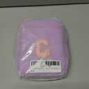 Toddler Purse Initial Crossbody Bags for Girls 3 Pockets PU Leather Cross Body Bag Crossbody Purse Handbag Personalized Preppy Teen Girl Gifts Trendy Stuff (Lavender G)