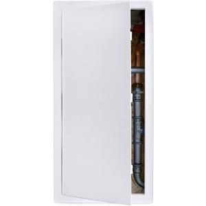 Plumbing Access Panel for Drywall 14 x 29 Inch Plastic Access Door Removable Wall Access Panel Ceiling Reinforced Hinged Durable White