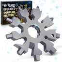 Snowflake Multi Tools Gifts for Men 20-in-1 Christmas Stocking Stuffers for Men Adults Dad Teens Multitools Pocket Size Mini Gadgets Screwdriver Wrench Bottle Opener