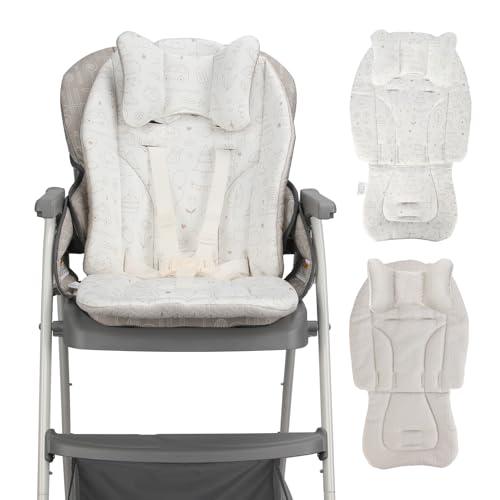 canbeyond High Chair Cover Compatible with Graco - Detachable & Machine Washable, Soft Padding with Neck Support, 4-Season Universal Seat Pad