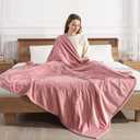 Pink Heated Blanket Full Size Electric Blanket with 5 Heating Level & 10 Hour Timer, Upgraded Flannel Lightweight but Warmer, ETL Certified & Overheat Protection, Gifts for Grandma(Dusty Pink) (72" x 84" Full)