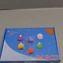 LANKER 24 Pack Flameless Led Tea Lights Candles, Flickering Blue Battery Operated Electronic Fake Candles, Decorations for Wedding, Party, Christmas, Halloween and Festival Celebration (Blue)