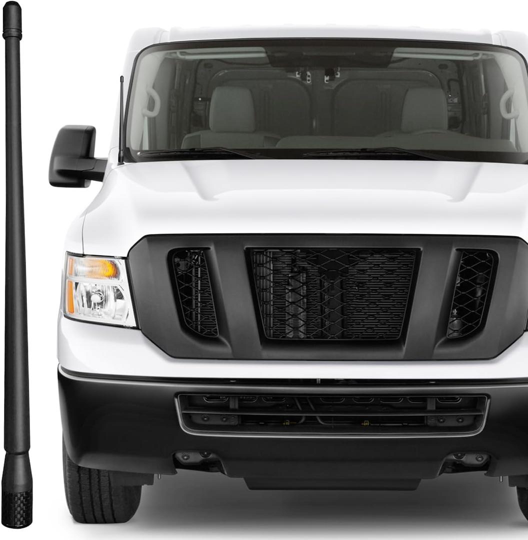 13 Inch Antenna for Nissan NV Cargo, Nissan NV1500 NV2500 NV3500 (2013-2021), Nissan NV 1500 2500 3500 Antenna, Flexible Rubber Antenna Replacement Mast