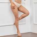 Fishnet Stockings for Women Sparkly Rhinestone Fishnet Tights Glitter Fish Nets (Medium-X-Large, Nude-mini Grid)