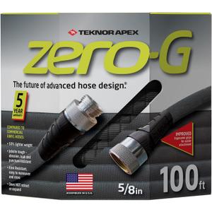 zero-G 4001-100 Garden Hose, 5/8" x 100', Gray