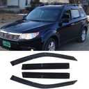 94089 Side Window Wind Vent Deflector,4pcs Outside Mount Tape-On Nice Sun Rain Guards Set,Window Visor fit for 2009-2013 Subaru Forester