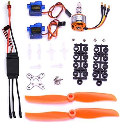 FPVKing RC 2212 2200KV Brushless Motor+SG90 9G Micro Servo+ New 30A ESC Electric Speed Controller+6035 Propeller for RC Fixed Wing Plane Helicopter