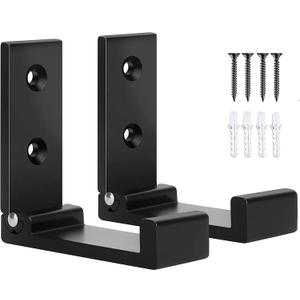 OHIYO Folding Wall Hook 2PCS Folding Coat Hooks for Hanging Heavy Duty Coat & Bag & Backpack & Hat & Headphone Foldable Coat Hooks Wall Mounted Saves Space (Black)