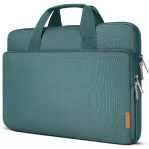 DOMISO 16 inch Laptop Sleeve Protective Case Cover Compatible with 16 16+ inch HP Dell ASUS Lenovo Chromebook,Waterproof Computer Cases Bag with Handle,Green