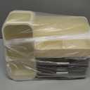 HBlife Makeup Organizer with Brush Holder for Vanity, Large Plastic Bathroom Countertop Organizer Skin Care Storage, Easy to Store Lipsticks, Nail Polishes, Perfumes, Eyeshadow Palettes, Beige