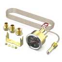 7-123 Water Temperature Gauge 50-140C/130-280F Coolant Temp Gauge Kit Mechanical Universal Fit for Automotive, Car, Truck, Motorcycle and Marine Engines